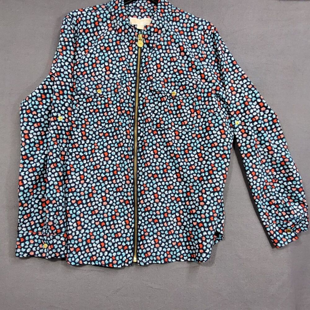 Michael Kors Womens Shirt Size XL Poly Multicolored